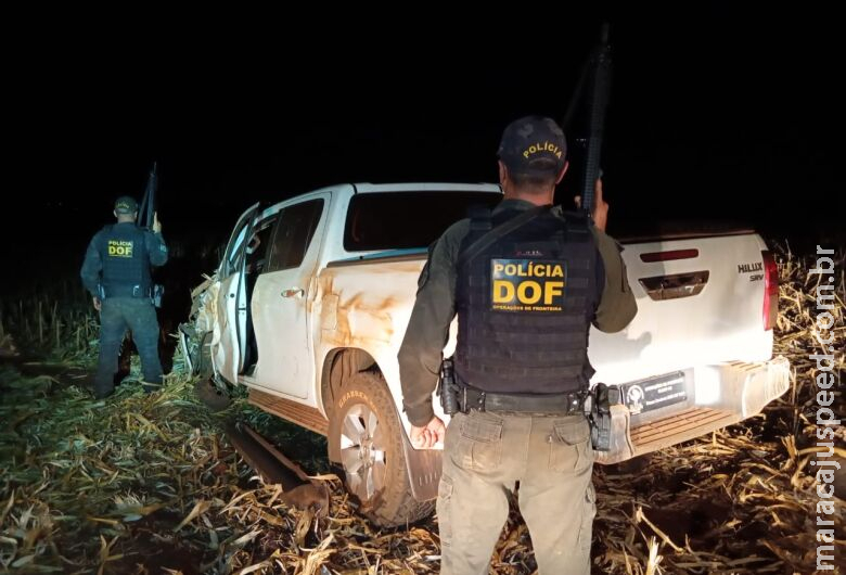 Caminhonete com placas falsas é apreendida na MS-164 Caminhonete com placas falsas é apreendida na MS-164