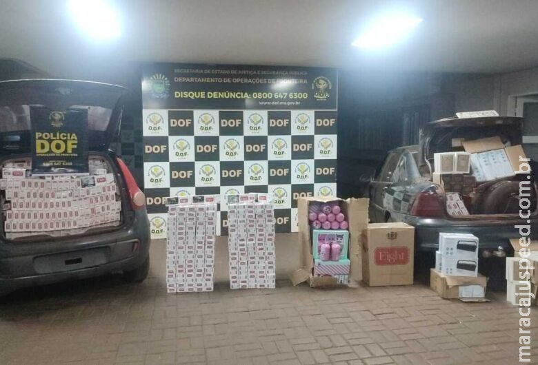 Carga de contrabando avaliada em mais de R$ 200 mil é apreendida em mata Carga de contrabando avaliada em mais de R$ 200 mil é apreendida em mata
