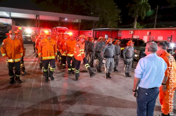 Força Nacional chega ao Pantanal para reforçar trabalho do Governo de MS contra incêndios florestais Força Nacional chega ao Pantanal para reforçar trabalho do Governo de MS contra incêndios florestais
