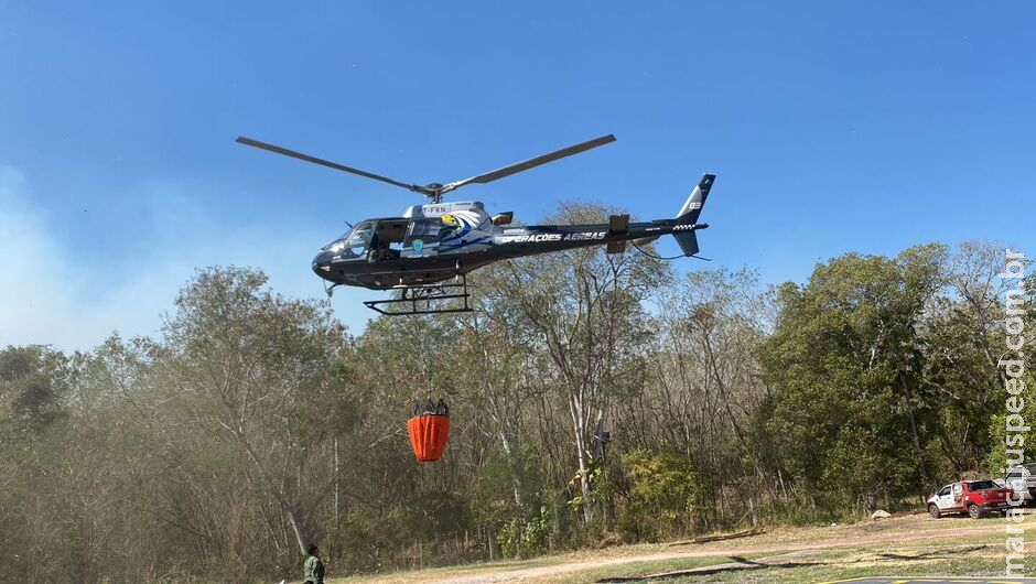 Helicópteros da CGPA auxiliam em áreas afetadas pelos incêndios no Pantanal Helicópteros da CGPA auxiliam em áreas afetadas pelos incêndios no Pantanal