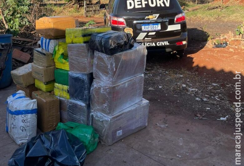 Homem é preso com quase 800 quilos de drogas em chácara Homem é preso com quase 800 quilos de drogas em chácara