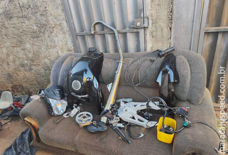 Polícia elucida roubo, recupera moto desmontada e prende o receptador Polícia elucida roubo, recupera moto desmontada e prende o receptador