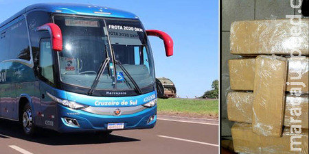 Polícia Militar apreende 37,16 kg de maconha em ônibus durante Bloqueio na MS-162 em Sidrolândia