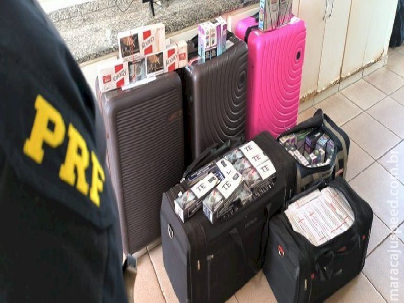 PRF apreende cigarros contrabandeados em Nova Alvorada do Sul PRF apreende cigarros contrabandeados em Nova Alvorada do Sul