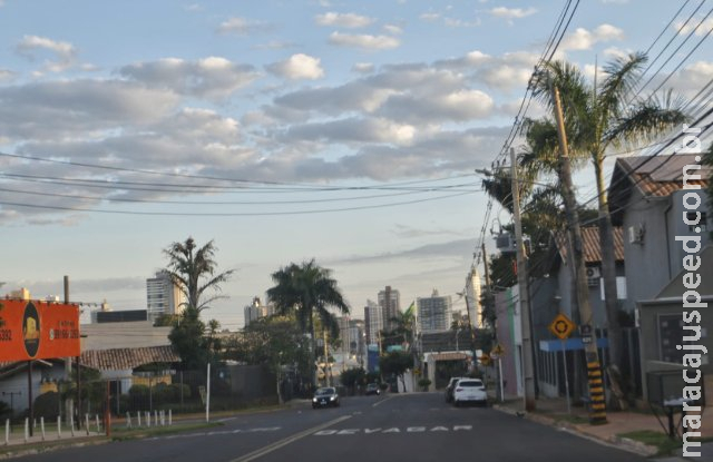Sábado será de tempo firme com sol, poucas nuvens e calor de 37ºC em MS Sábado será de tempo firme com sol, poucas nuvens e calor de 37ºC em MS