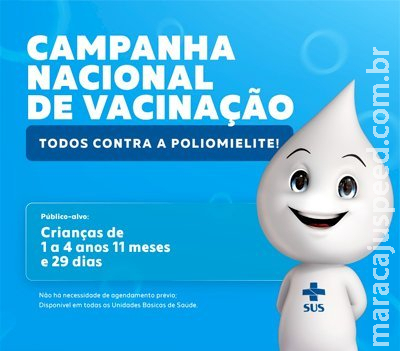 Sexta e sábado tem vacinação contra a paralisia infantil em Jateí