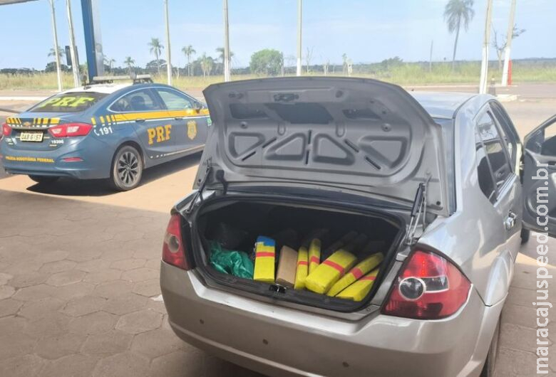 Veículo carregado com mais de 300 quilos de drogas é apreendido na BR-267 Veículo carregado com mais de 300 quilos de drogas é apreendido na BR-267