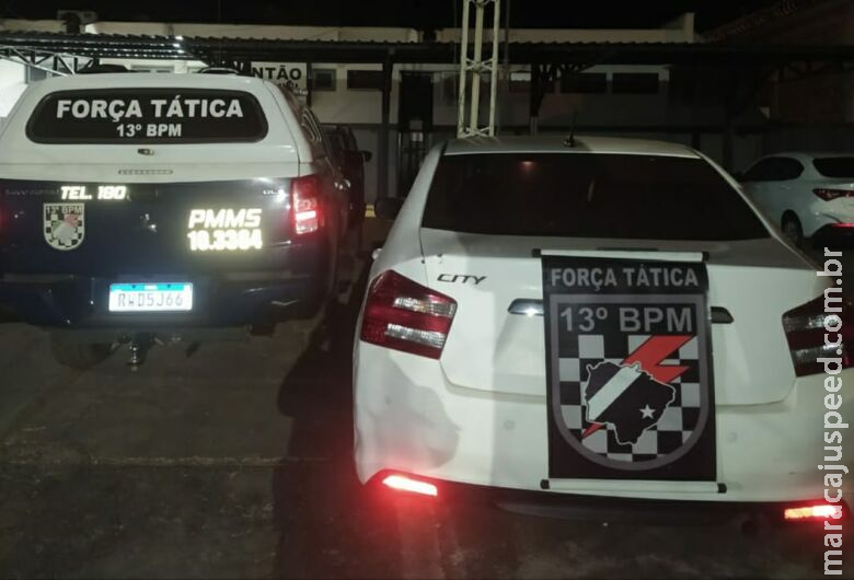 Veículo furtado no Estado de Goiás é recuperado em MS Veículo furtado no Estado de Goiás é recuperado em MS