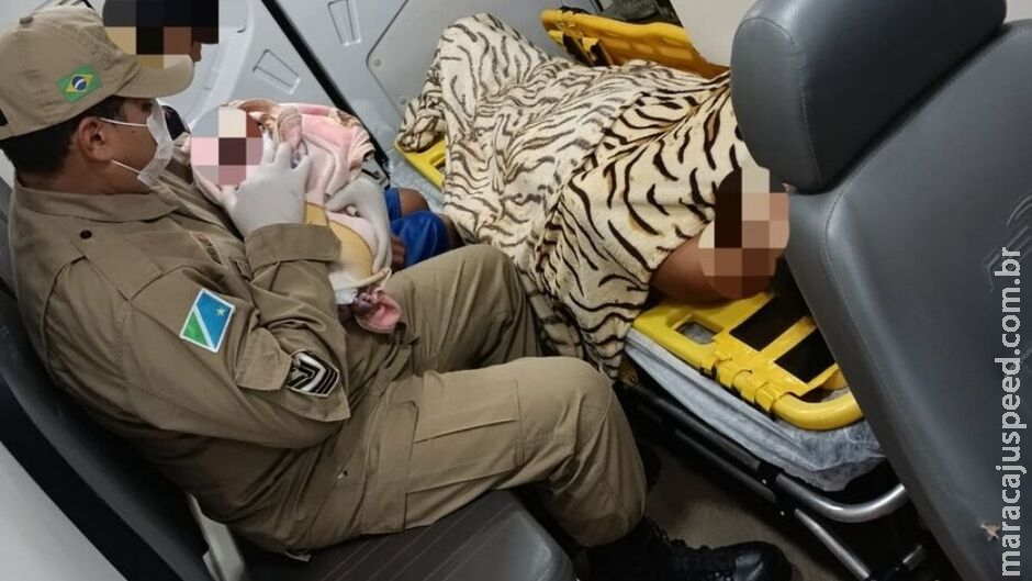 Bebê não espera e mãe tem parto em casa, em Aquidauana Bebê não espera e mãe tem parto em casa, em Aquidauana