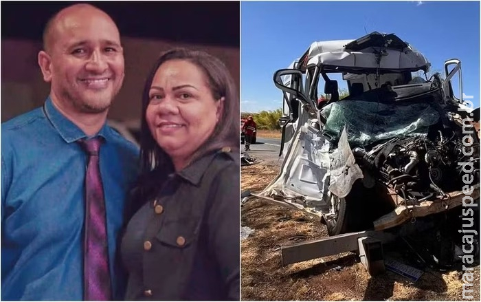 Casal de pastores morre após ambulância e caminhão colidirem em Goiás Casal de pastores morre após ambulância e caminhão colidirem em Goiás