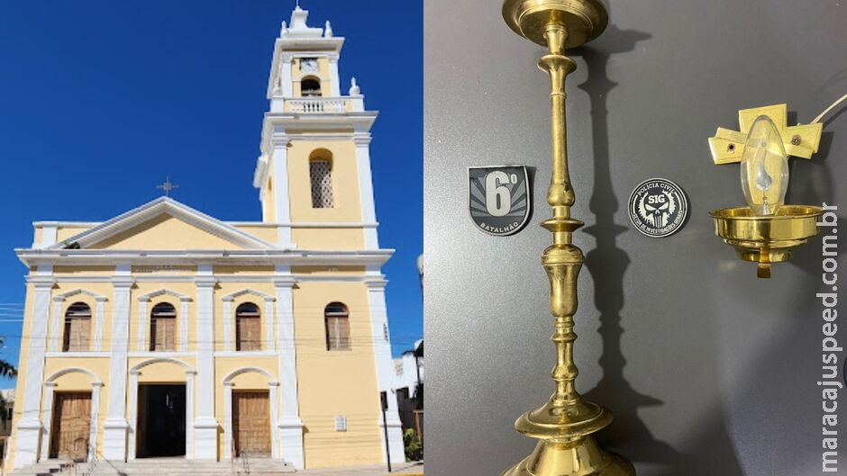 Ladrão rouba objetos de sacrário de igreja e acaba preso em Corumbá Ladrão rouba objetos de sacrário de igreja e acaba preso em Corumbá