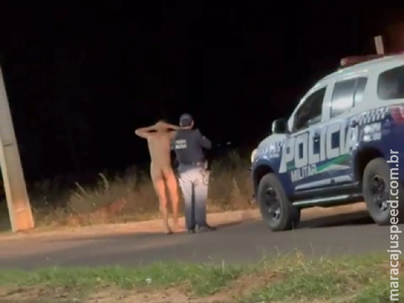 Mais um! Homem é detido após caminhar nu em Nova Andradina Mais um! Homem é detido após caminhar nu em Nova Andradina