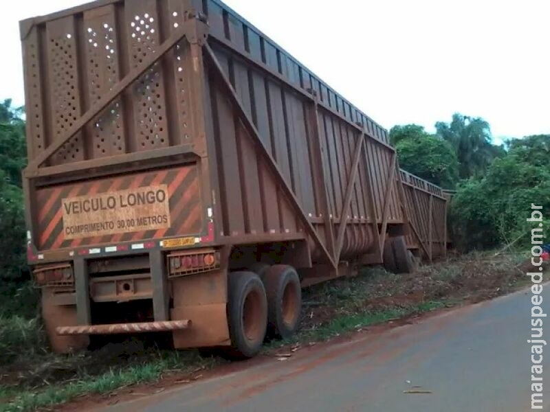 Ministério Público de MS investiga tráfego de caminhões bitrem na BR-497