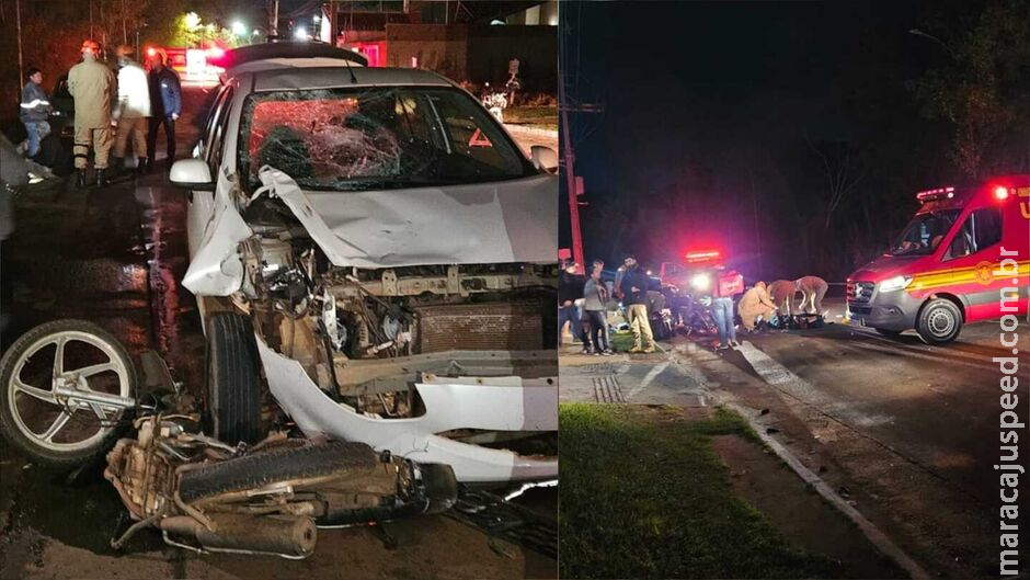 Motociclista fura sinal, é arrastado e atropelado em cruzamento na Georges Chaia Motociclista fura sinal, é arrastado e atropelado em cruzamento na Georges Chaia