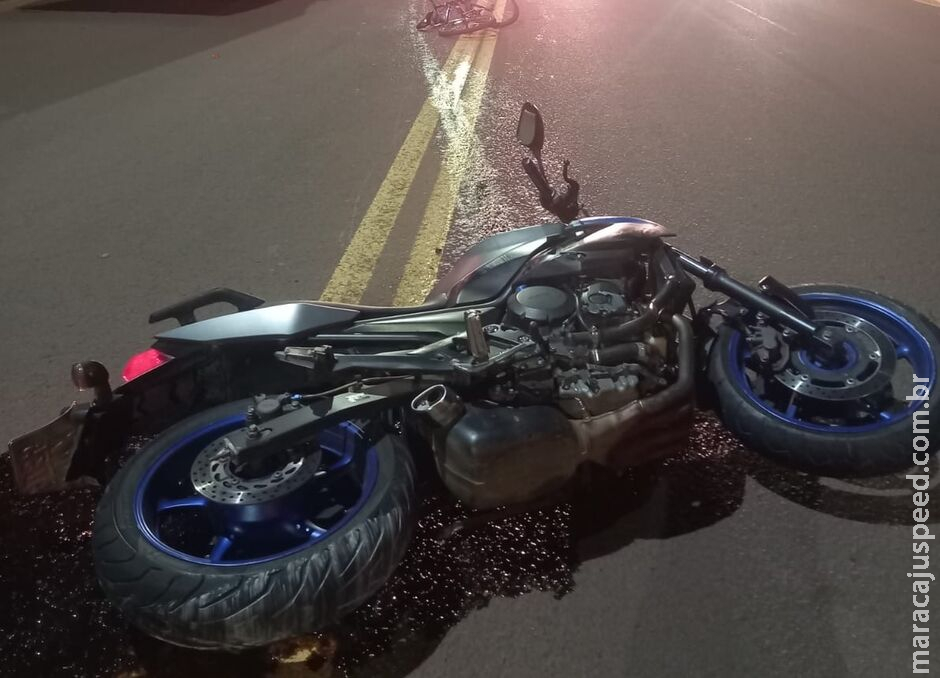 Mulher fratura quadril após queda de moto em Bataguassu Mulher fratura quadril após queda de moto em Bataguassu