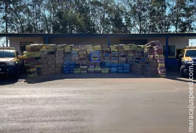 Polícia apreende 5 toneladas de maconha em caminhão na MS-164