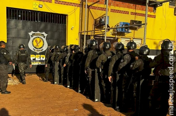 Polícia Penal de MS realiza 5ª fase da operação nacional de combate à comunicação ilícita nos presídios Polícia Penal de MS realiza 5ª fase da operação nacional de combate à comunicação ilícita nos presídios