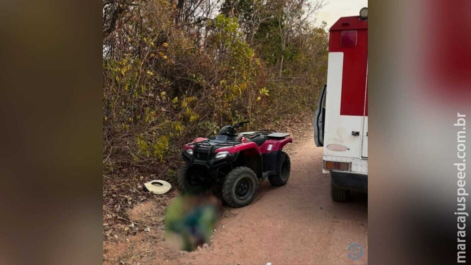 Acidente com quadriciclo mata motorista na MS-142 Acidente com quadriciclo mata motorista na MS-142