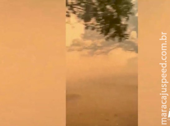 Além de fumaça impressionante, Pantanal do Rio Negro teve poeirão