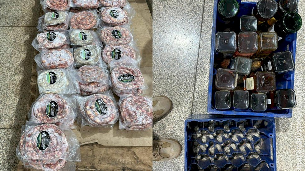 ‘Batida’ da polícia em comércios de Deodápolis apreende bebidas sem origem e até carne estragada