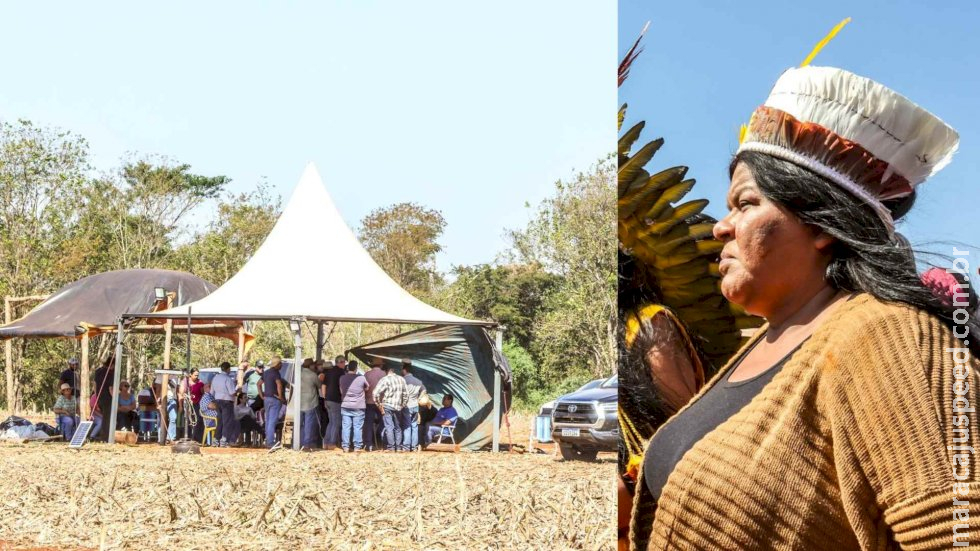  ‘Cada um está no seu direito de reivindicar’, diz ministra em visita à área de conflito em Douradina
