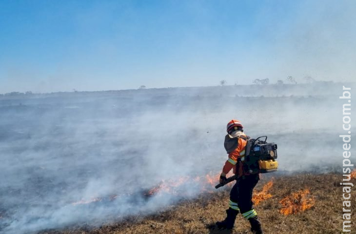 Com seca intensificada, MS mantém mobilização para combate aos incêndios florestais em biomas Com seca intensificada, MS mantém mobilização para combate aos incêndios florestais em biomas