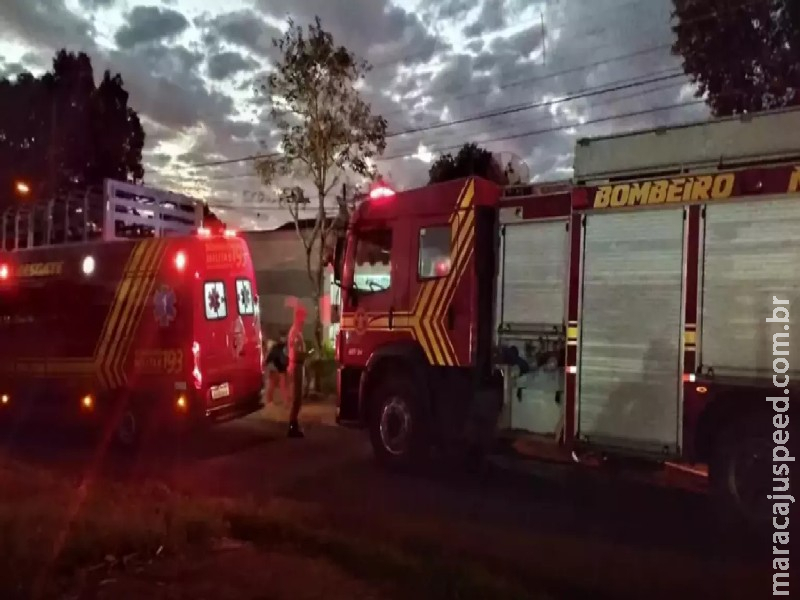 Em Dourados, homem morre carbonizado em incêndio na própria casa Em Dourados, homem morre carbonizado em incêndio na própria casa