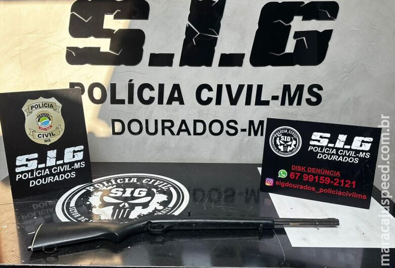 Homem diminui velocidade de veículo, atira contra casa de mulher e acaba preso em Dourados Homem diminui velocidade de veículo, atira contra casa de mulher e acaba preso em Dourados
