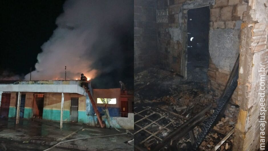 Hortifrúti pega fogo durante a madrugada em Corumbá Hortifrúti pega fogo durante a madrugada em Corumbá