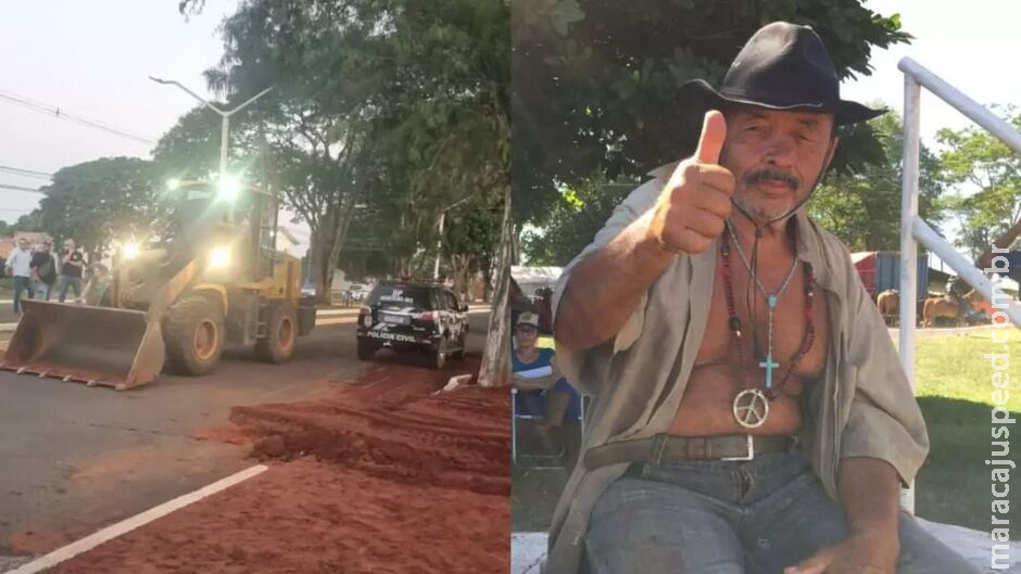 Idoso morre atropelado por trator ao atravessar avenida em Iguatemi Idoso morre atropelado por trator ao atravessar avenida em Iguatemi
