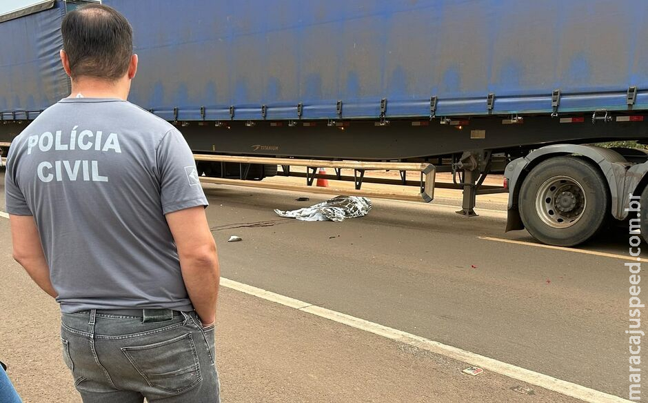Jovem morre atropelado por carreta na BR-158, em Três Lagoas Jovem morre atropelado por carreta na BR-158, em Três Lagoas