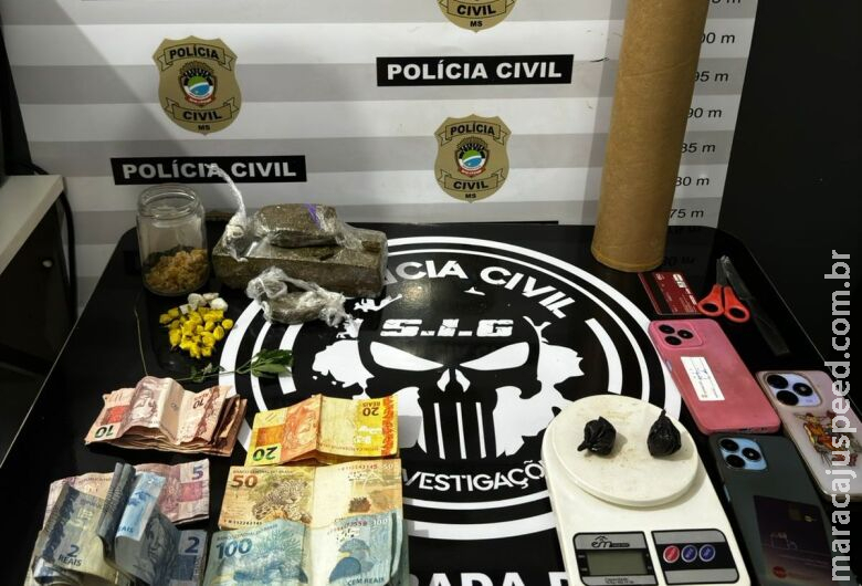 Trio é preso durante operação em ponto de vendas de drogas Trio é preso durante operação em ponto de vendas de drogas
