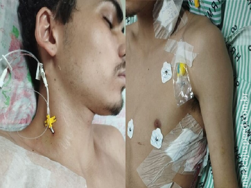 Após semanas internado, jovem que perdeu parte de pulmão recebe alta Após semanas internado, jovem que perdeu parte de pulmão recebe alta
