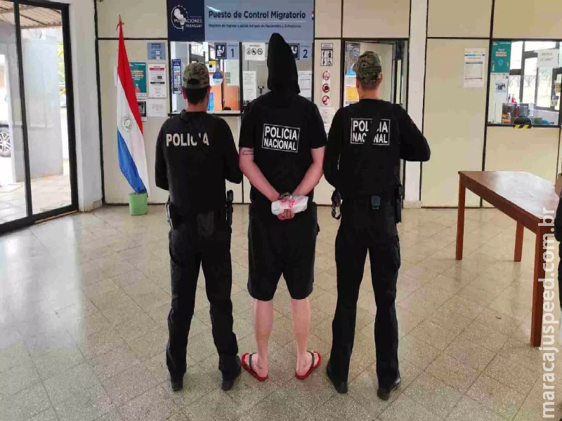 Brasileiro com mandado de prisão em aberto é identificado no Paraguai e acaba deportado Brasileiro com mandado de prisão em aberto é identificado no Paraguai e acaba deportado