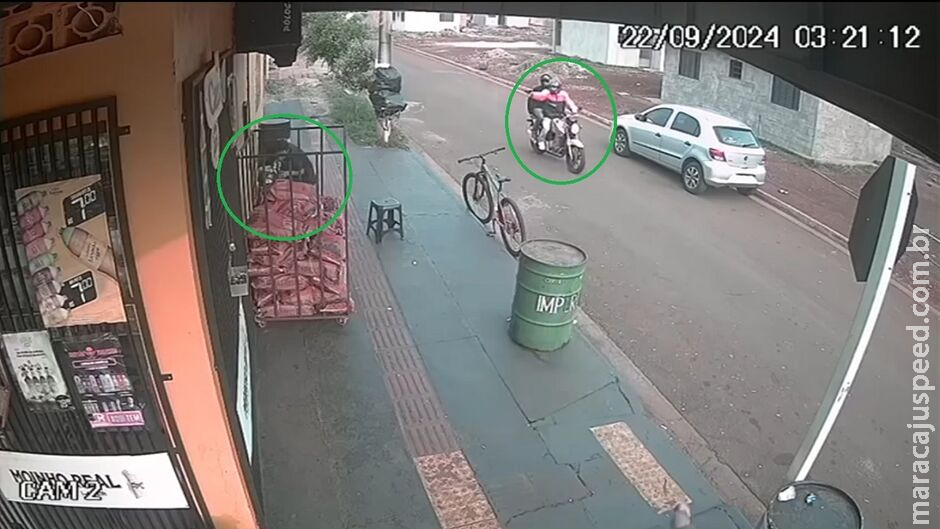Câmera registra momento em que pistoleiros atiram contra jovem em Dourados