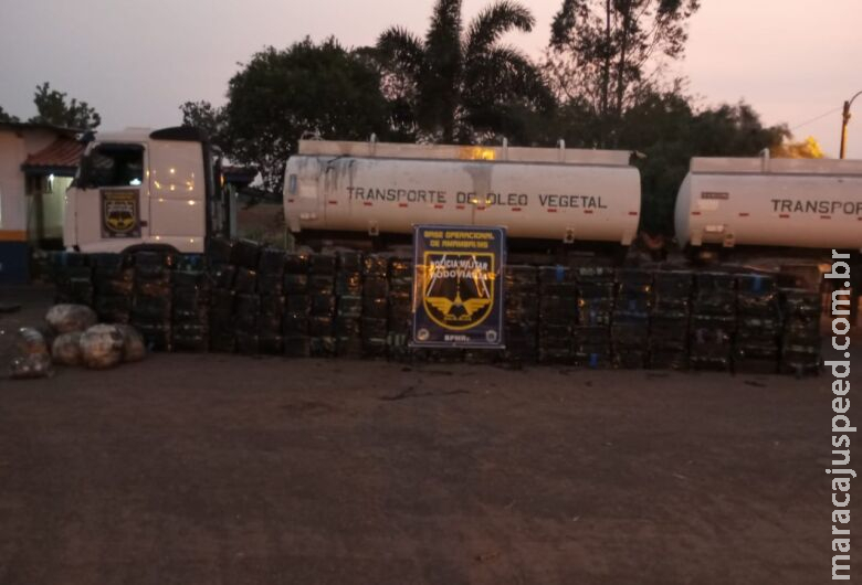 Homem é flagrado transportando quase quatro toneladas de drogas na MS-156 Homem é flagrado transportando quase quatro toneladas de drogas na MS-156