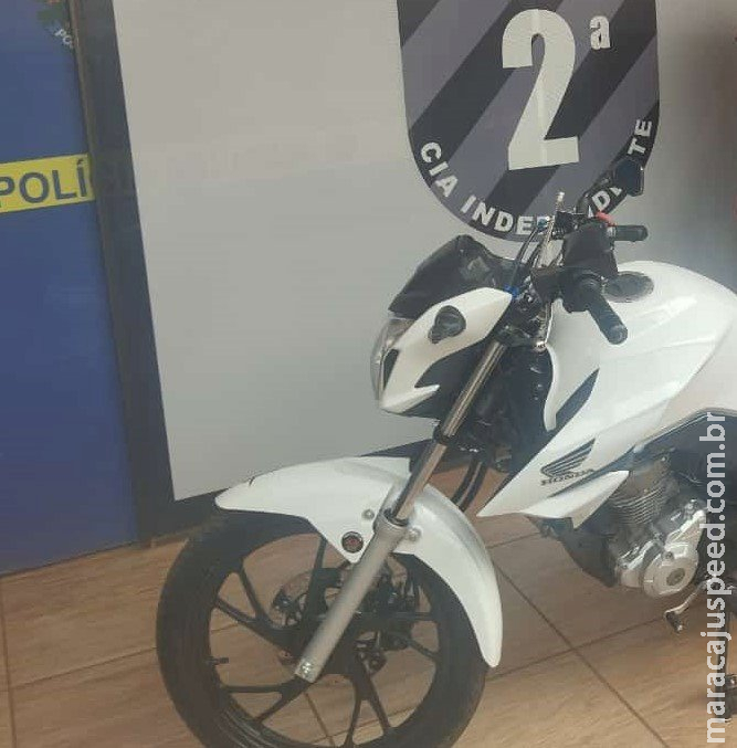 Moto é apreendida e condutor sem CNH é preso por direção perigosa em Caarapó Moto é apreendida e condutor sem CNH é preso por direção perigosa em Caarapó