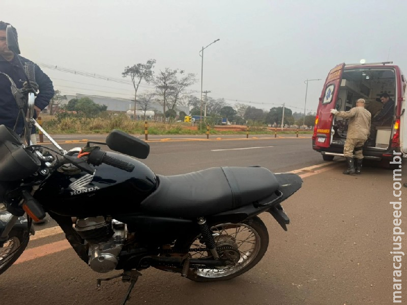 Motociclista perde controle, cai e garupa fica ferida na BR-376, em Nova Andradina Motociclista perde controle, cai e garupa fica ferida na BR-376, em Nova Andradina