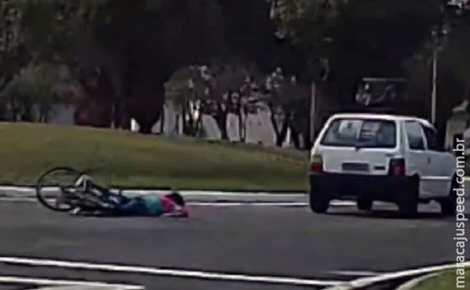 Motorista atropela ciclista e foge sem prestar socorro em Nova Andradina Motorista atropela ciclista e foge sem prestar socorro em Nova Andradina