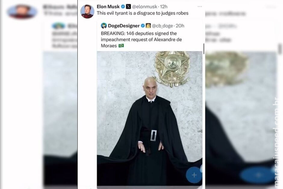 Musk insiste em atacar Moraes no X: Musk insiste em atacar Moraes no X:
