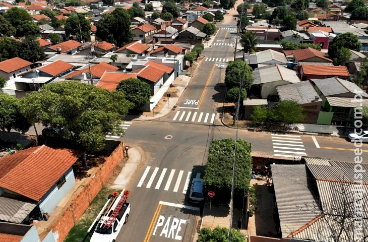 Obra finalizada: Governo do Estado impulsiona Água Clara com mais asfalto e ações municipalistas Obra finalizada: Governo do Estado impulsiona Água Clara com mais asfalto e ações municipalistas