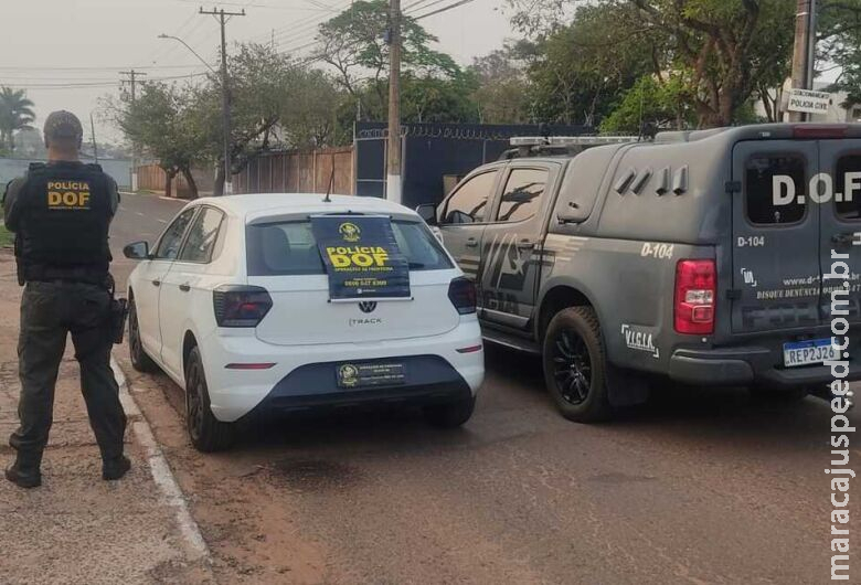 Veículo furtado no Espírito Santo é recuperado próximo ao Paraguai Veículo furtado no Espírito Santo é recuperado próximo ao Paraguai