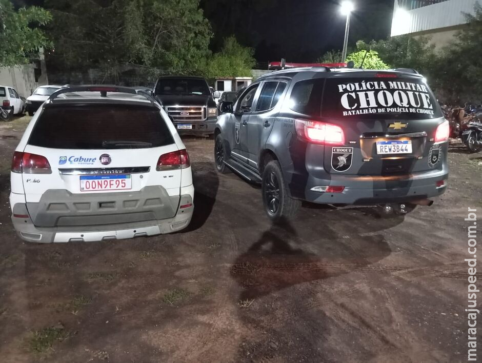 Batalhão de Choque prende trio suspeito de roubar carro e fazer taxista refém em Campo Grande