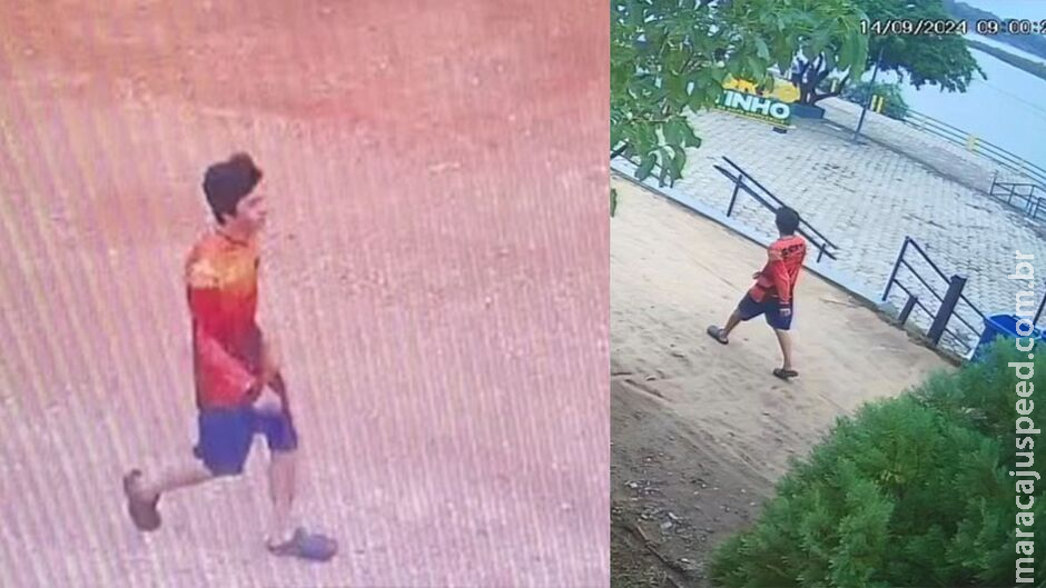 Câmera registrou jovem pouco antes de desaparecer em Porto Murtinho; sumiço completa 45 dias Câmera registrou jovem pouco antes de desaparecer em Porto Murtinho; sumiço completa 45 dias