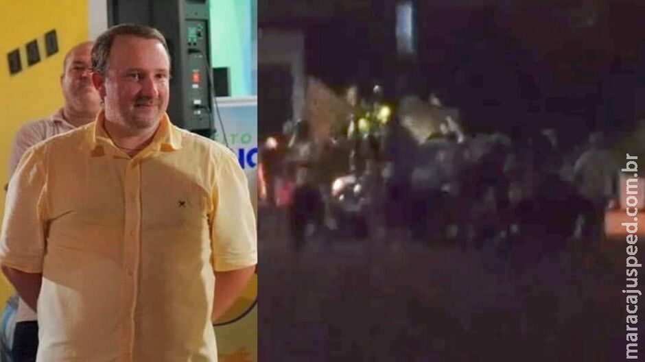 Candidato é cercado e apanha de apoiadores do adversário Dr. Juliano em Nioaque Candidato é cercado e apanha de apoiadores do adversário Dr. Juliano em Nioaque
