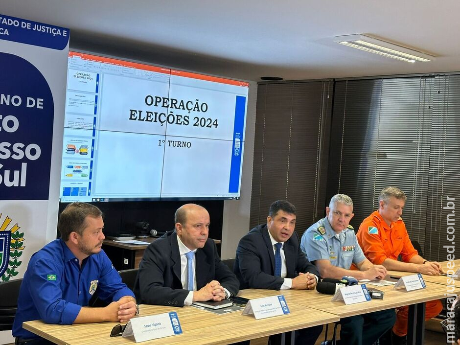 Eleições terão mais de 2.700 policiais e apoio até de aeronaves para segurança em MS Eleições terão mais de 2.700 policiais e apoio até de aeronaves para segurança em MS