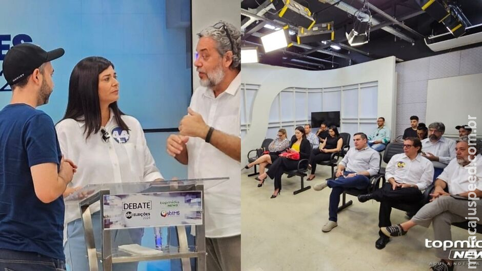 Entrevista SBT-MS e TopMídiaNews com Rose mobiliza aparato de técnicos e assessores Entrevista SBT-MS e TopMídiaNews com Rose mobiliza aparato de técnicos e assessores