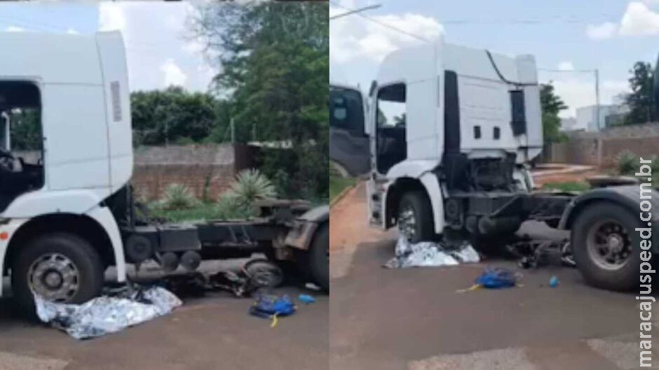 Estudante morre em acidente com caminhão em Jardim Estudante morre em acidente com caminhão em Jardim