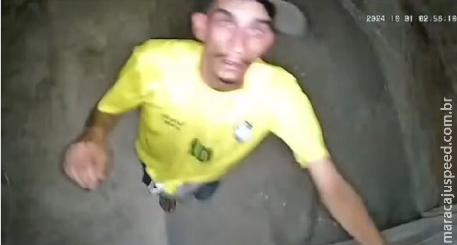 Homem é flagrado tentando furtar câmera de segurança de residência no Guanandi Homem é flagrado tentando furtar câmera de segurança de residência no Guanandi