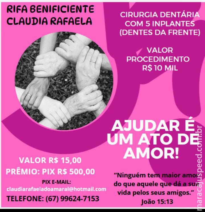 Moradora cria rifa para tratamento de arcada dentária com perda óssea em Chapadão do Sul Moradora cria rifa para tratamento de arcada dentária com perda óssea em Chapadão do Sul